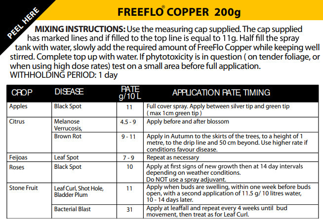 Grosafe FreeFlo Copper - Broad-spectrum fungicide - 200gm