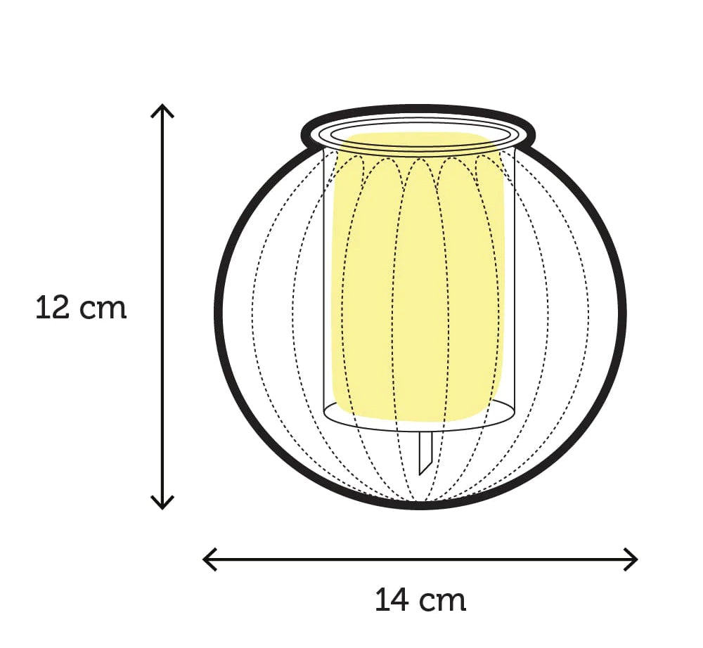 CUP O FLORA Glass Self Watering Pot - Medium RETRO