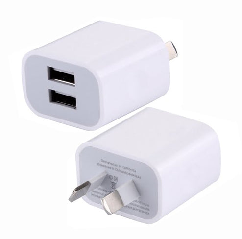 Double USB-A to NZ Plug Adaptor