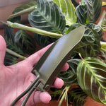 Foldable Mini Stainless Steel Indoor Plant Shovel with pouch - ARMY GREEN