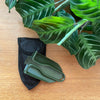 Foldable Mini Stainless Steel Indoor Plant Shovel with pouch - ARMY GREEN