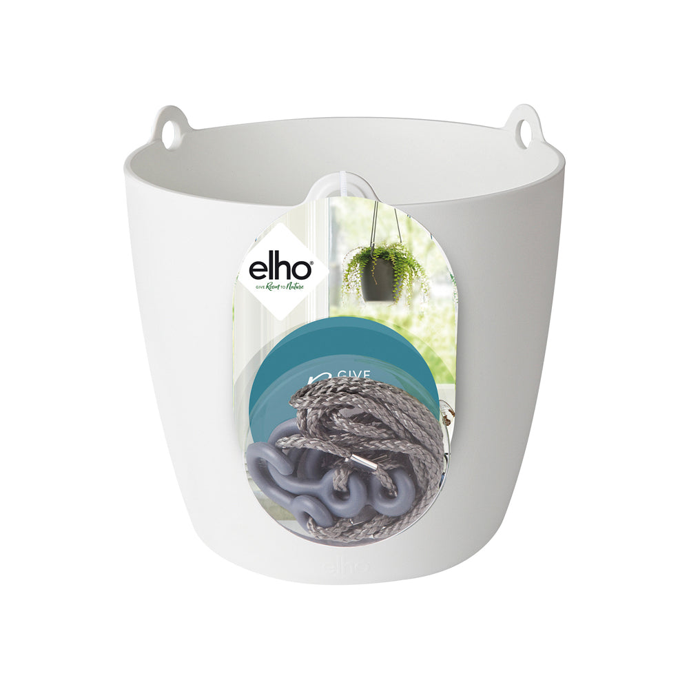 Hanging Pot - Elho Brussels - 18cm White