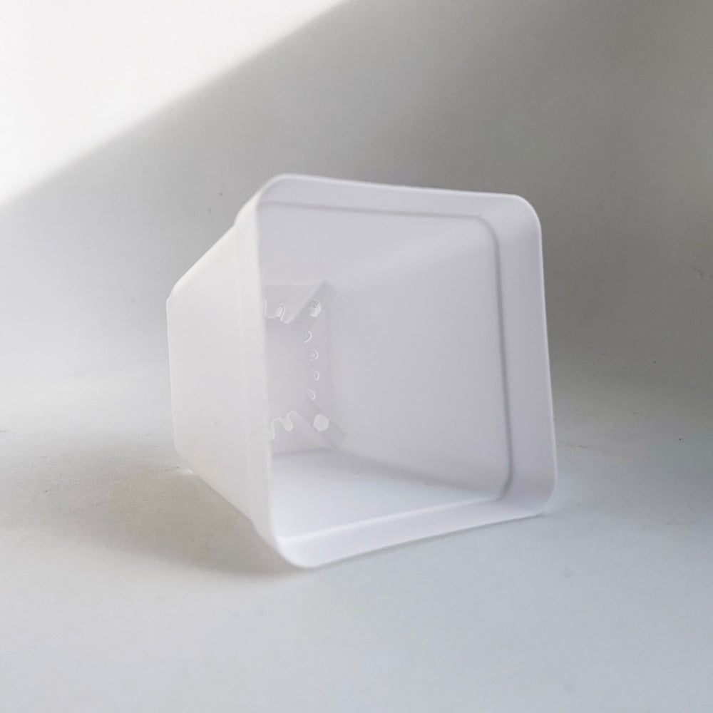 Crew Mini Pot Square - 7.5cm x 6.5cm - WHITE