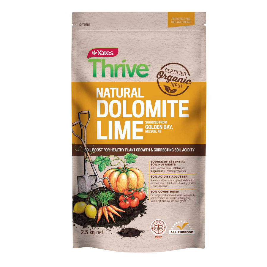 Yates Thrive Natural Dolomite Lime - Calcium & Magnesium - 2.5kgs