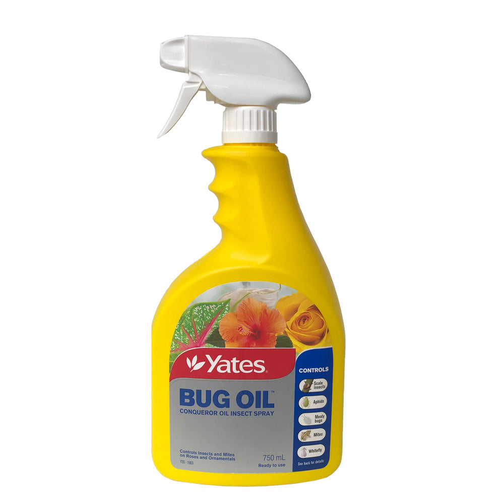 Yates Bug Oil Conqueror Oil Ready to Use Insect Spray - 750ml - For Scale, Mites, Aphids, White Fly, Mealybugs