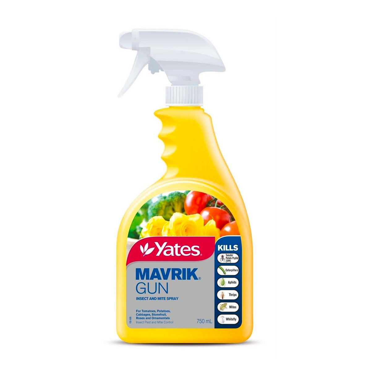 Yates MAVRIK Gun Ready-to-Use Spray for Spider Mites, Aphids, Thrips, Caterpillars - 750ml